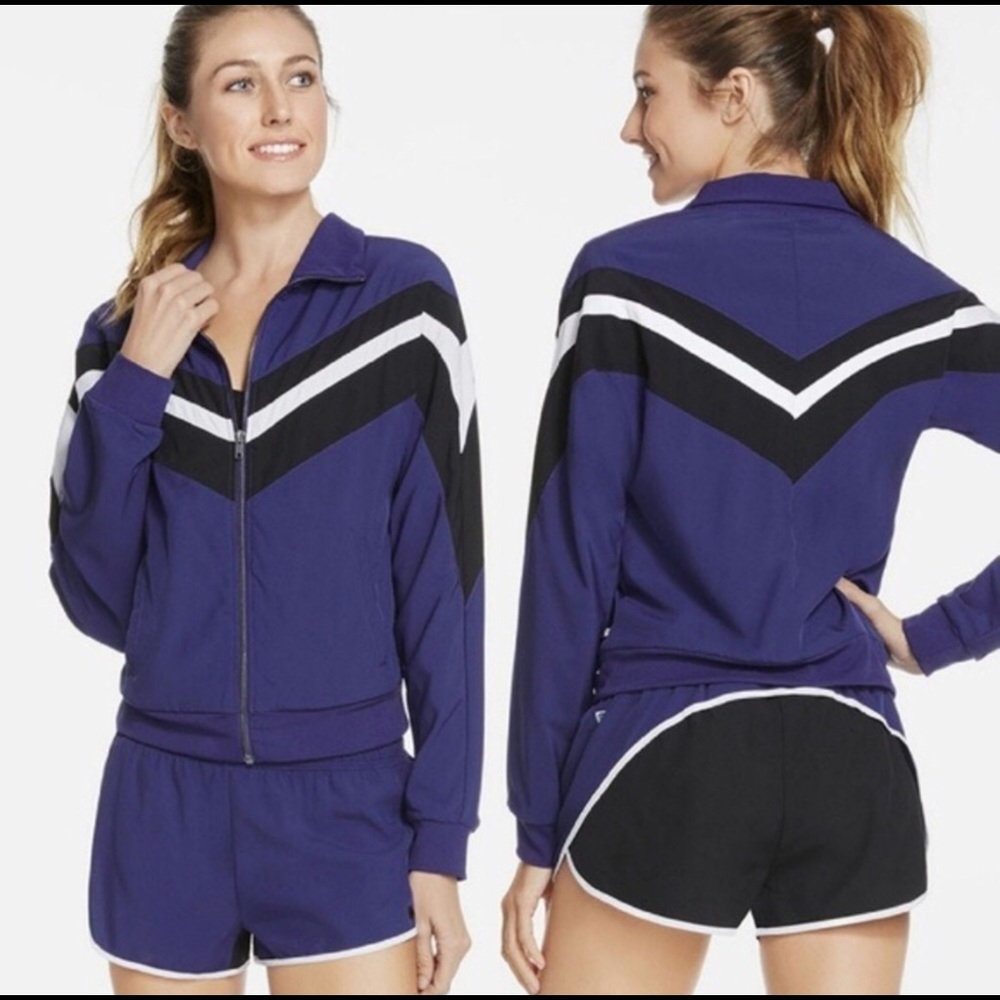 Fabletics Augustus Chevron Stripe Jacket s…